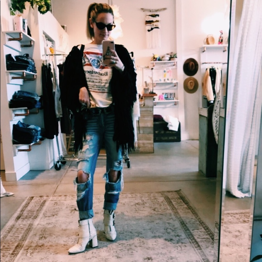 KanKan Distressed Boyfriend Jeans